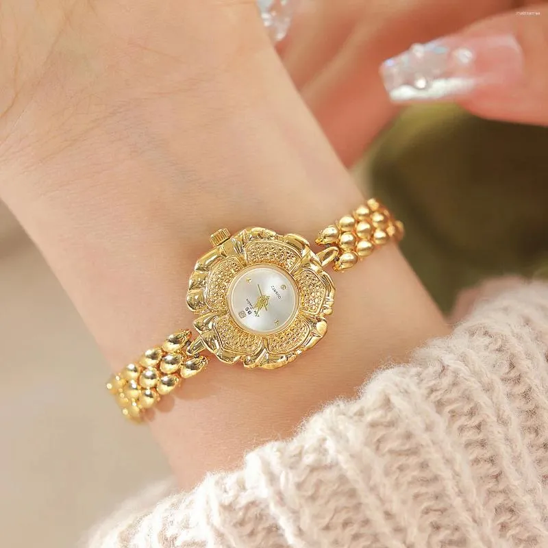 Montres-bracelets pour femmes, montre de luxe légère, marque Camellia, cadran, tempérament, horloge compacte, étanche, Quartz V83