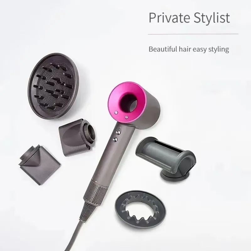 High Speed Electric Hair Dryer 5 in 1 rotating connected nozzles Salon Modeling design Negative Ion Motor Constant Temperature Blow Dryer Local Warehouse