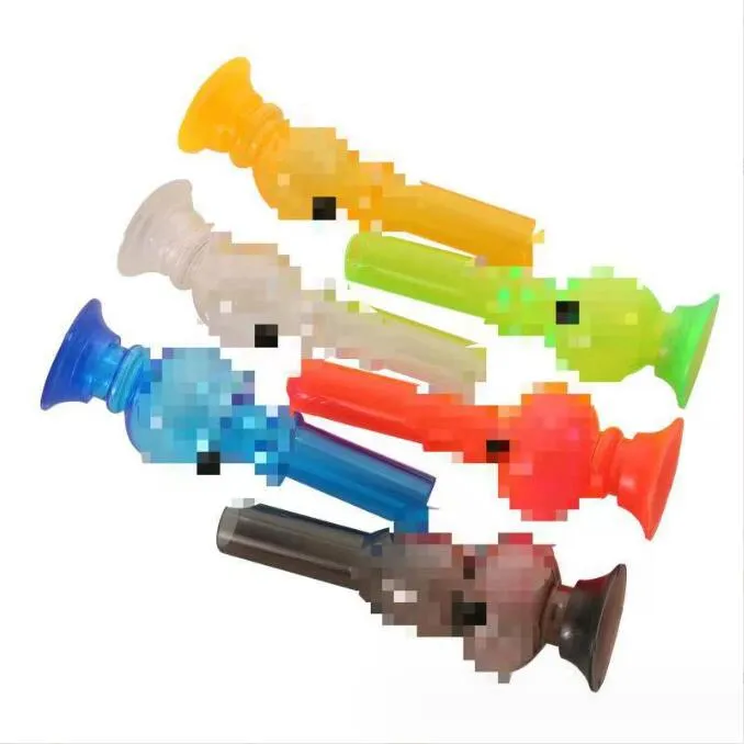 Hersteller liefern direkte Acryl-Wasserpfeife, 16 cm, mehrfarbig, mit mehreren Mustern, transparent, abnehmbar, waschbar, Bong