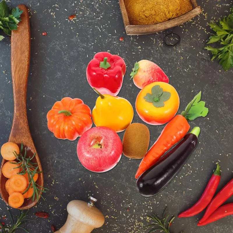 Decorazione per feste Simulazione Modello di frutta Ristorante Display Verdure Decorazioni finte Fragola simulata