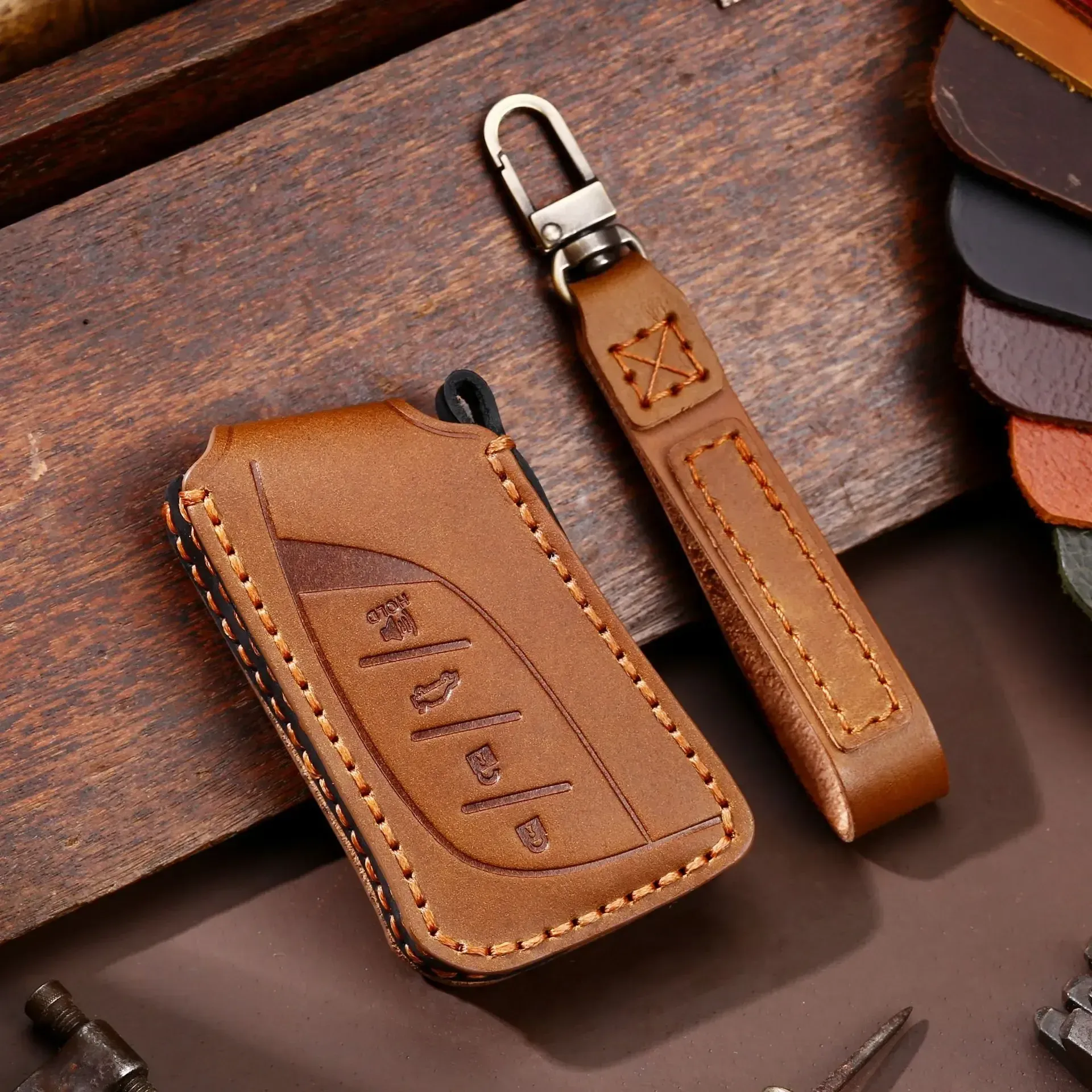 Luxury Car Key Case Cover Leather for LFA Lexus Ux Ux200 Ux250h Es200 Es300h