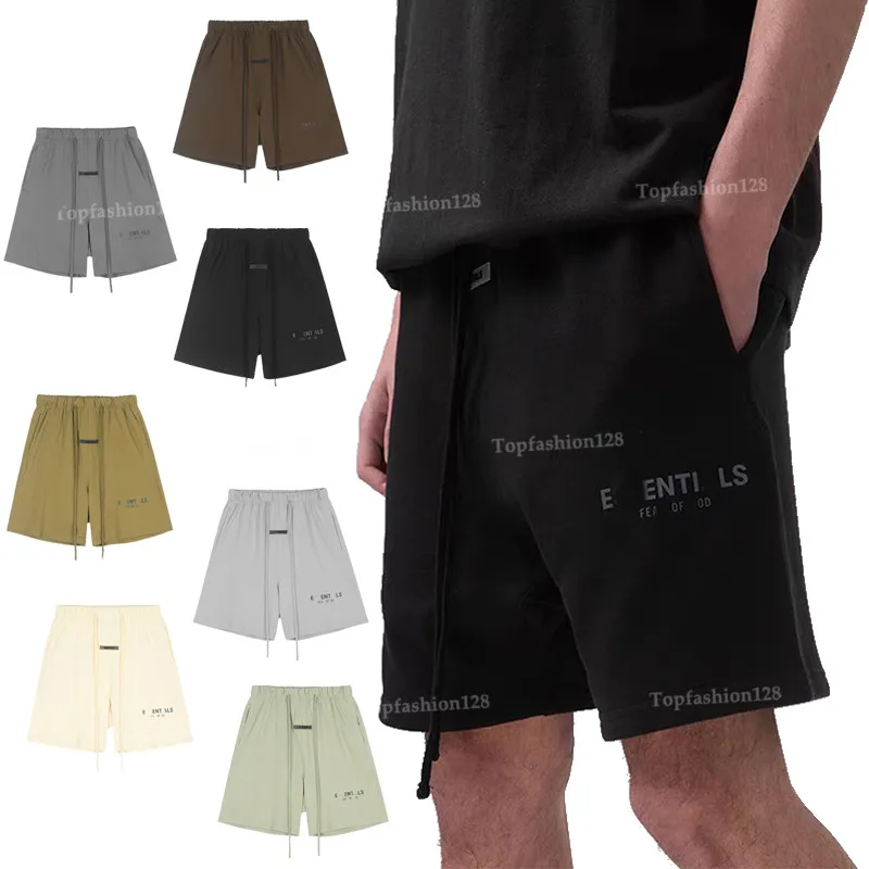 Pantalones cortos de algodón para hombre, pantalón de cinco letras con cordón, deportivos pesados, holgados, de marea americana, estilo Hip Hop