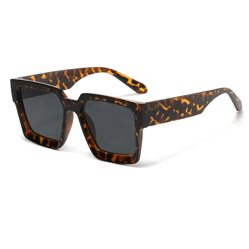 Брендовые винтажные квадратные солнцезащитные очки для женщин и мужчин, роскошные дизайнерские черные солнцезащитные очки в стиле ретро, солнцезащитные очки унисекс, солнцезащитные очки UV400 88950