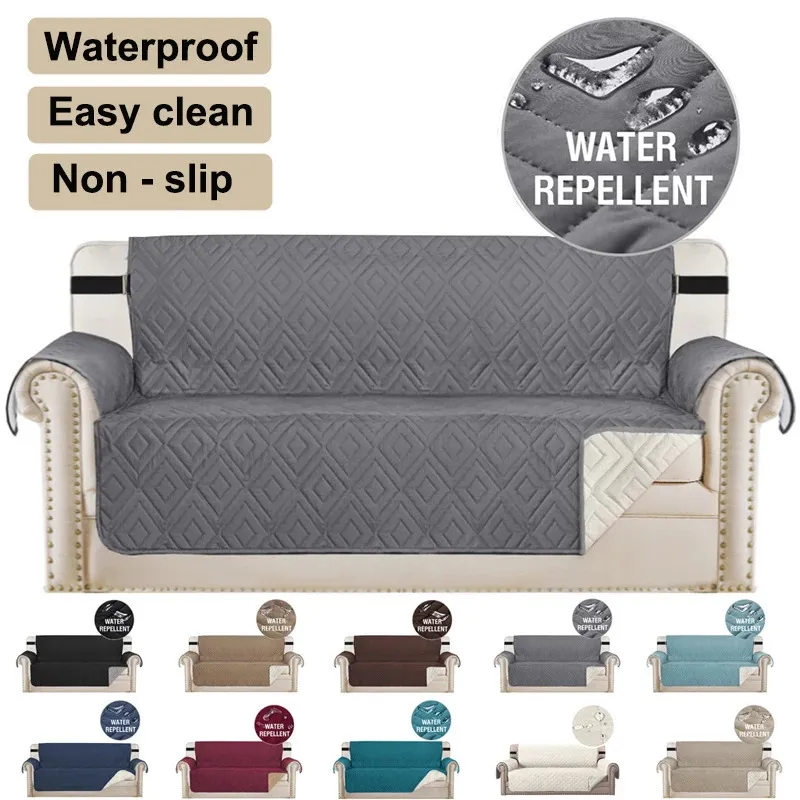 Oturma odası için su geçirmez kanepe kapağı, kaymaz kanepeler kapaklar temizlenmesi kolay mat 1234 sester ev 240117