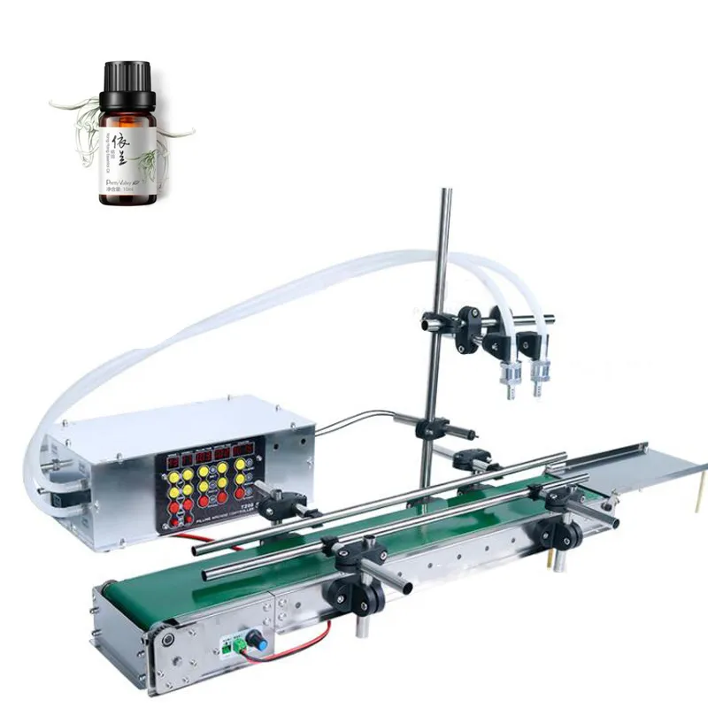 Automatische Desktop-Flüssigkeitsfüllmaschine mit kleinem Volumen, Verschließmaschine, Etikettiermaschine, gesamte Abfülllinie