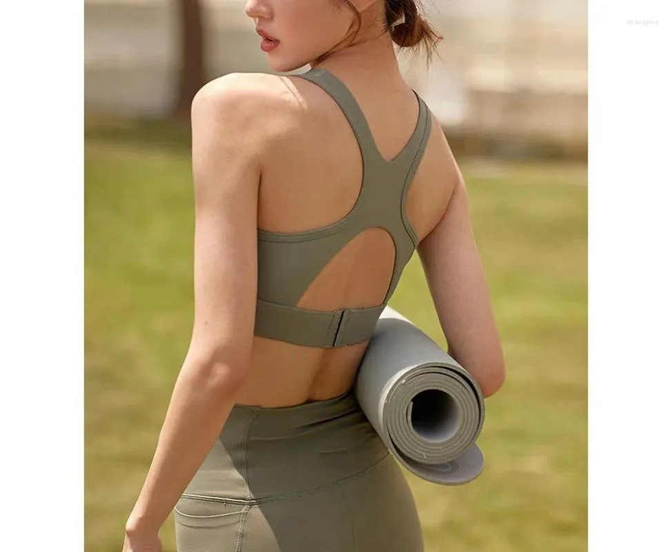 Abbigliamento da yoga Intimo sportivo da donna antiurto anticaduta corsa bellissima raccolta della schiena modellante abbigliamento fitness canotta top reggiseno