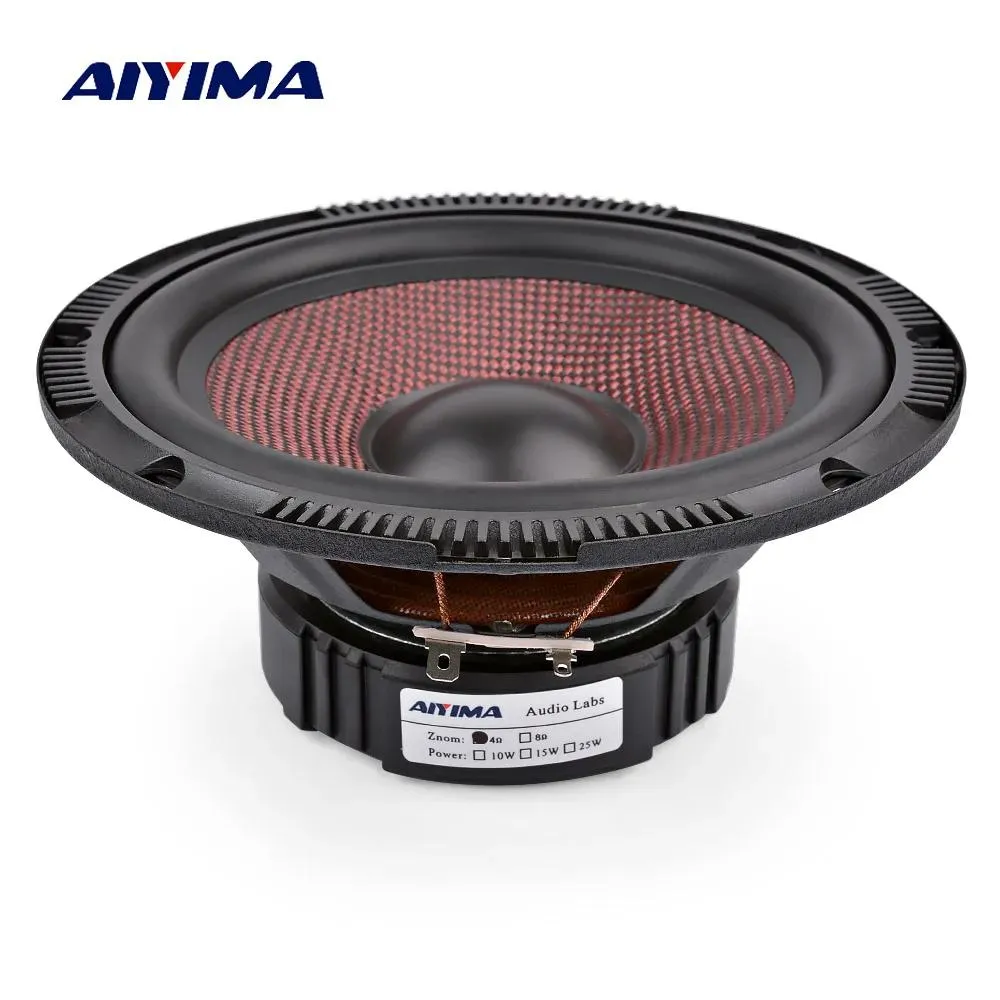 Lautsprecher AIYIMA 1 Stück 6,5-Zoll-Mitteltöner-Woofer-Lautsprecher 4 8 Ohm 60 W Siberglass-Becken-Alto-Bass-Lautsprecher DIY Desktop-Bluetooth-Lautsprecher