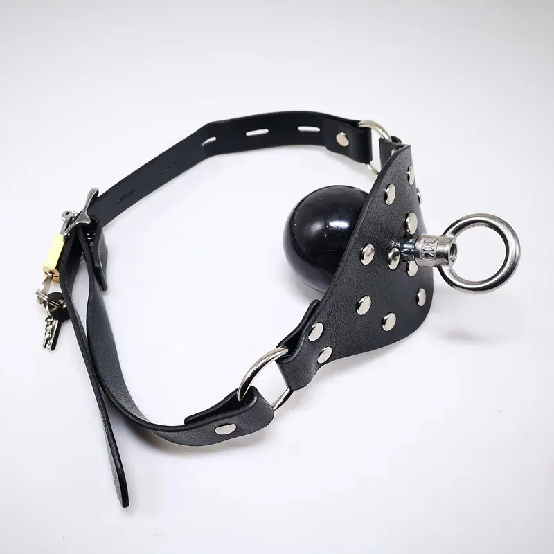 bdsm-lifting-ring-fixing-asphyxia-gag-bondage-restraints-open-mouth