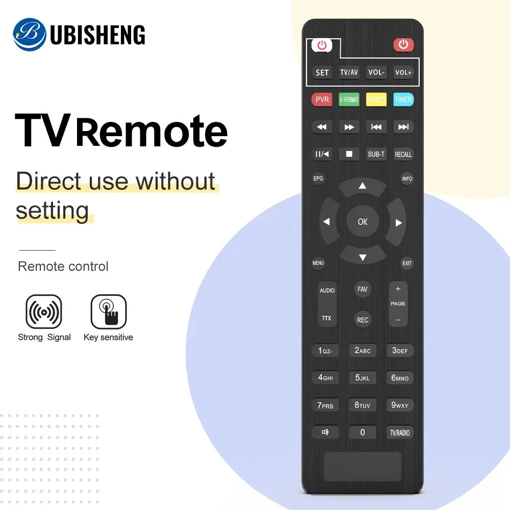 Universal Remote Control 2 in1 학습 IR DVB T2 TV Box 디지털 지상 교체 원격 컨트롤러 용 IR 원격 제어