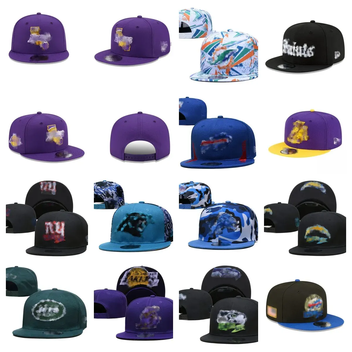 Designer-Hüte Großhandel mit Logo aller Teams Snapbacks Hüte Unisex Baumwolle Stickerei Fußball Baskball Closed Mesh Flex Beanies Fisherman Hat Hip Hop Sport Snapback Cap