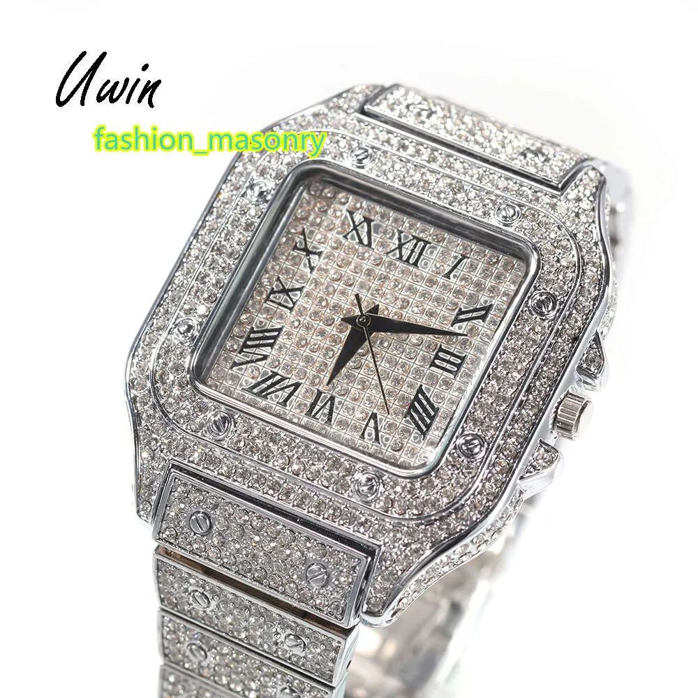 2024 Relojes Hip Hop Iced Out Relojes Para Hombre En Pulsera Estos