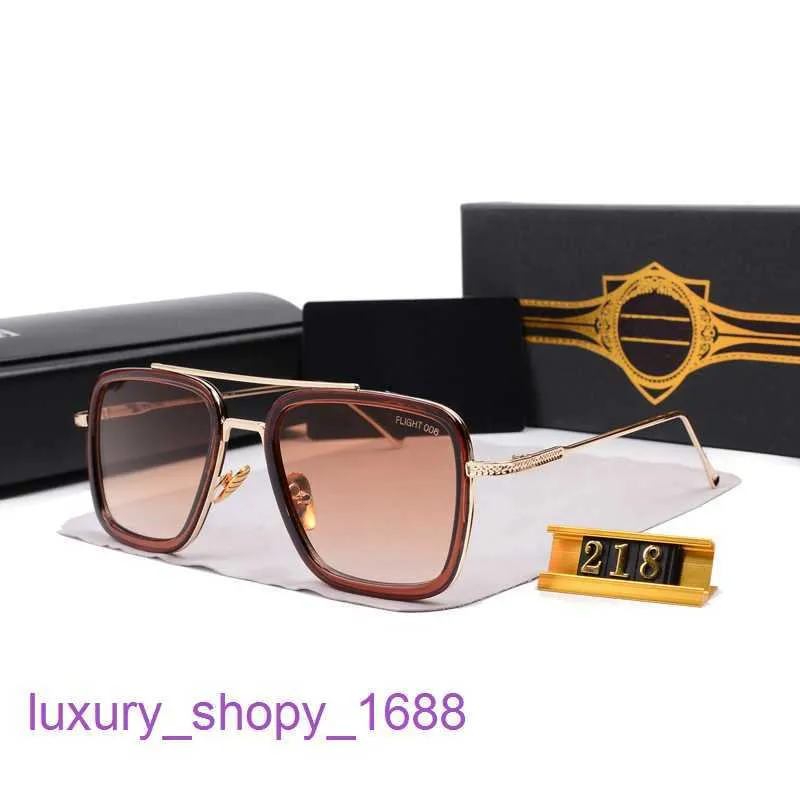 Lyxdesigner Dita solglasögon till salu online shop flygning nya mode solglasögon Dita Square UV400 008 mäns med gigtbox 1vt2