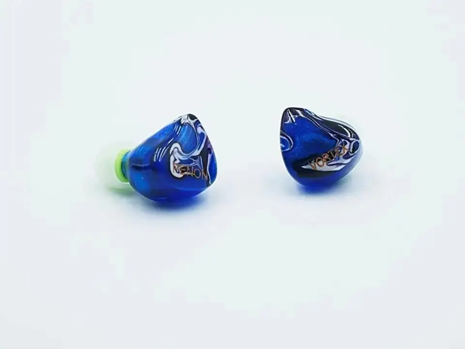 ヘッドフォンPenon Vortexシングルダイナミックドライバー2Pin 0.78mm + Epro Horn Silicone Eartips Audiophile Inear Earphone IEM