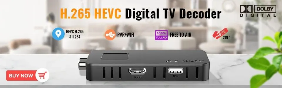 UBISHENG H265 DVBT2/DVB C TV Decoder HEVC 10Bit Dolby... From ...
