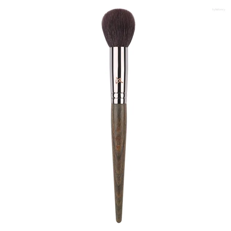 Makeup Brushes H177s Professional Handmade Soft Saikoho Goat Hair Rounded Blush Brush Ebony Handle Make Up