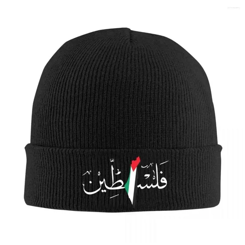 Basker palestina stickade hatt kvinnliga män skelies mössa hösten vinter hattar akryl palestinsk varm melon mössa droppleverans dhj1w