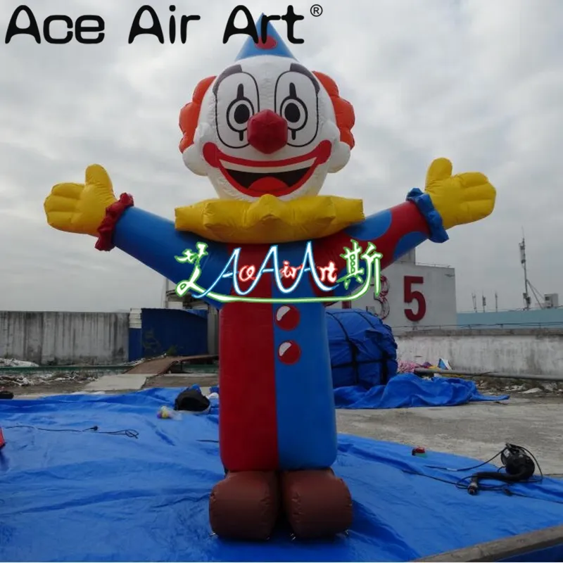 10ft high wholesale Giant 3mH or Custom Standing Inflatable Cartoon Clown for Circus Croup Advertisement Or Circus Events