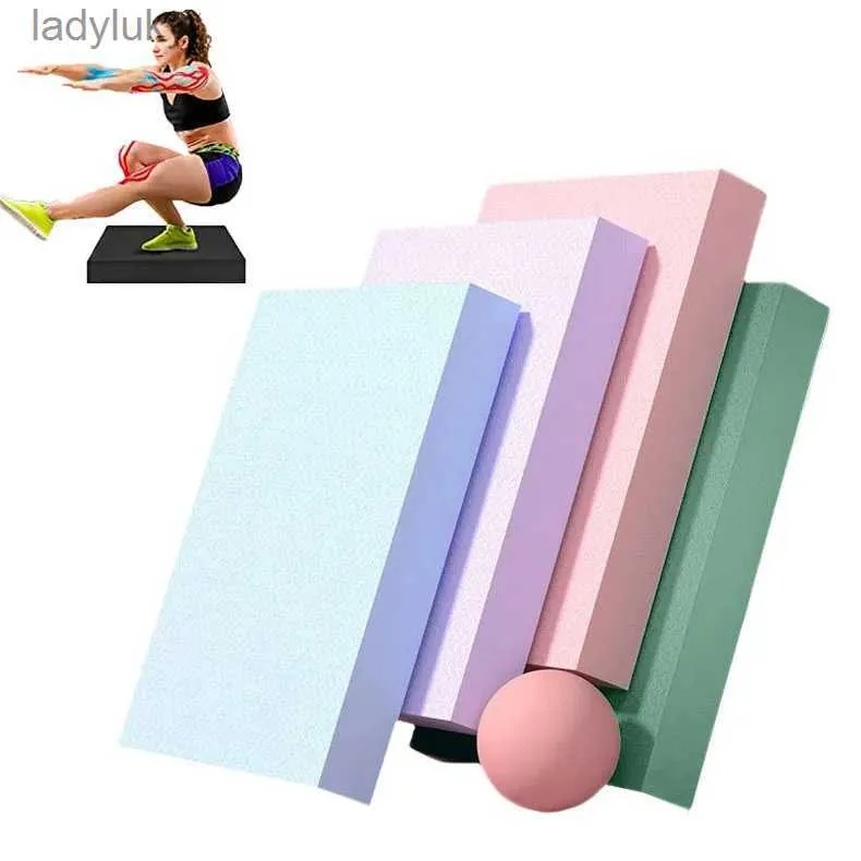 Yoga paspaslar TPE Yoga Mat Yumuşaklı Egzersiz Padi Köpük Dengesi Yastık Gym Pilates Blok Stabilite Gücü Eğitimi Fizik Toten240118