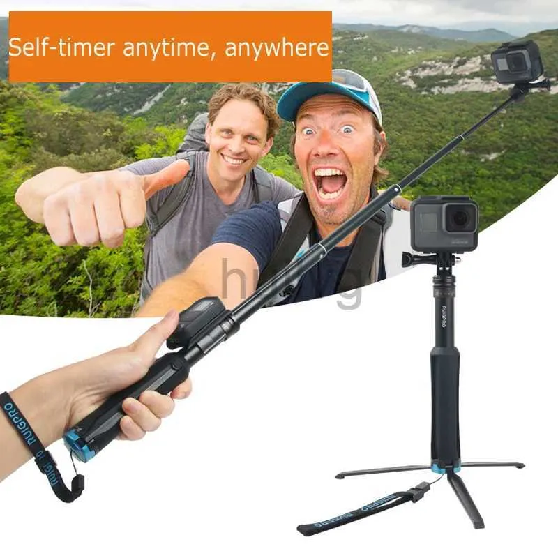 Selfie Monopods 2 En 1 Cuerpo De Aluminio Trípode De Mano Selfie Stick Trípode Monopié