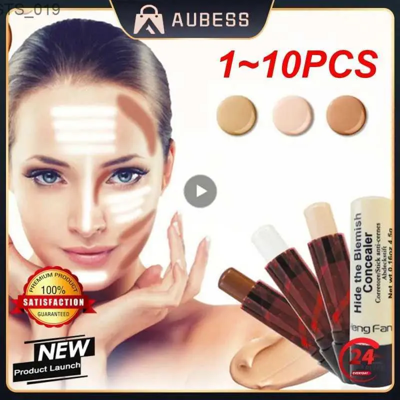 Concealer 1 ~ 10 st cecealer stick foundation makeup full täckning kontur ansikte concealer grädde bas primer fuktighetskräm