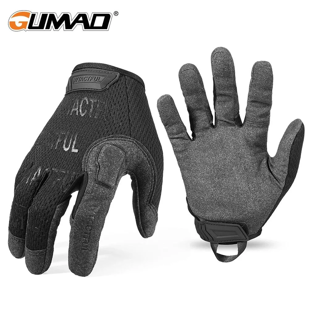 Guanti Guanti tattici Guanti militari lunghi a dito pieno Uomo Nero Militare Airsoft Sport Escursionismo Motociclista Ciclismo Equitazione Guida Guanti da caccia