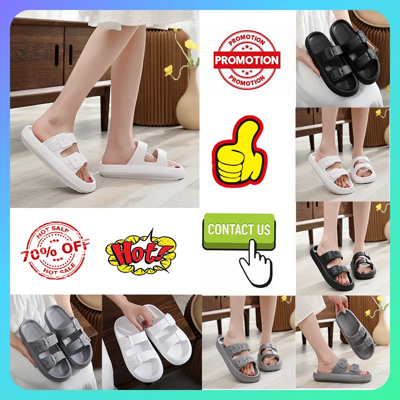 Designer Casual Plateau Slides Hausschuhe Herren Damen Leichte, verschleißfeste, atmungsaktive Leder-Sandalen mit weichen Sohlen, flache Sommer-Strand-Slipper, Größe 36–45