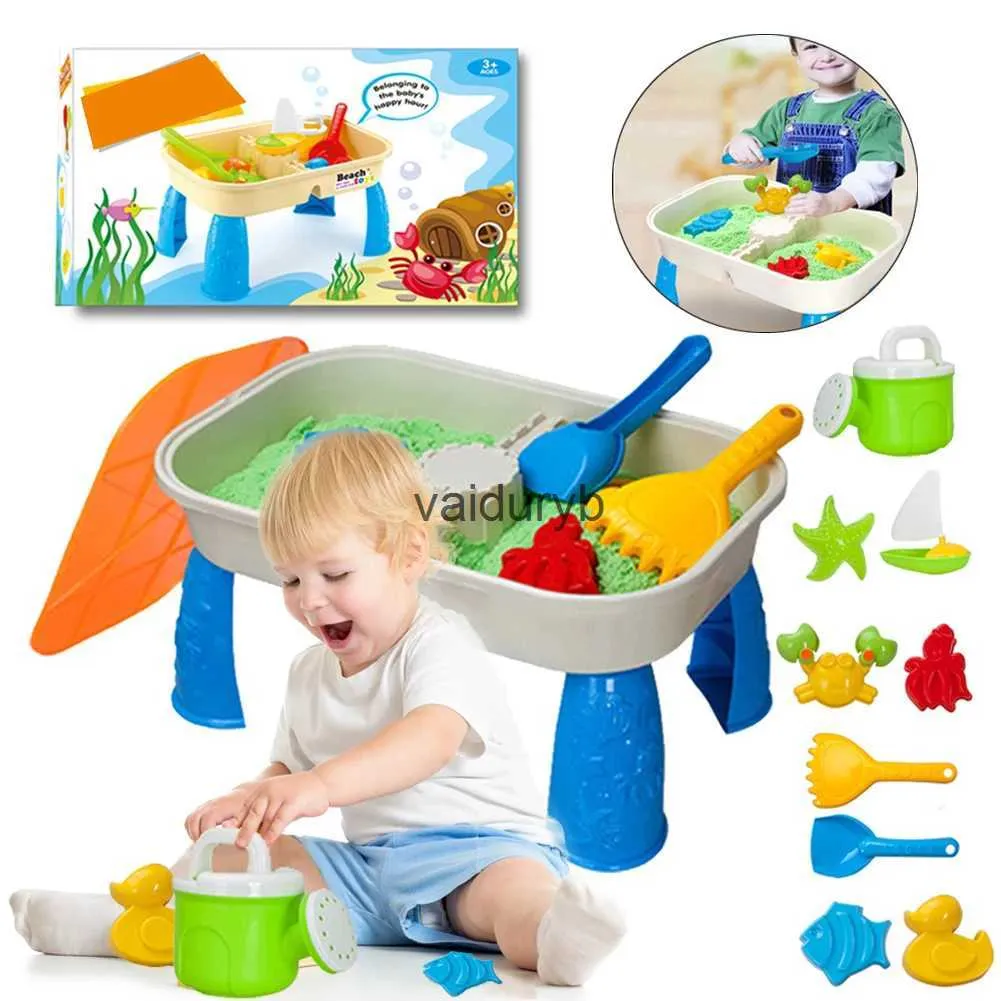 Sand Play Water Fun Bucket Sand Water Table Outdoor Garden Sandbox Set Play Sandbord Kids Outdoor Play Water Summer Beach Toys Ldren Giftvaiduryb