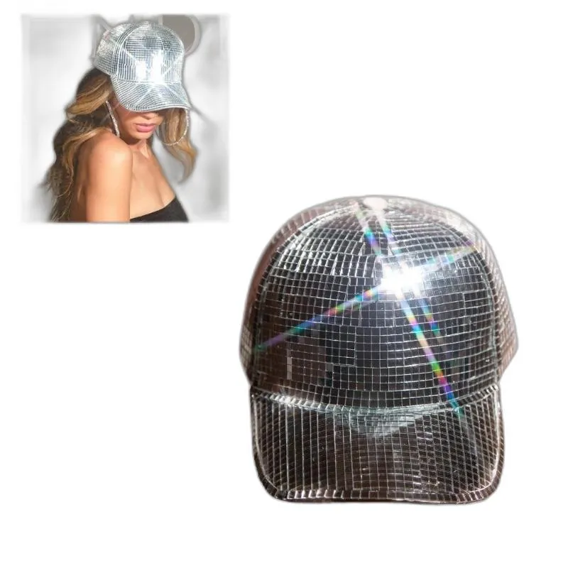 Berretto da baseball luminoso NightClub Masquerade Equazione Fornure luminose Cappello nero hip-hop Cappelli da baseball in fibra luminosa sportiva a led  200000297