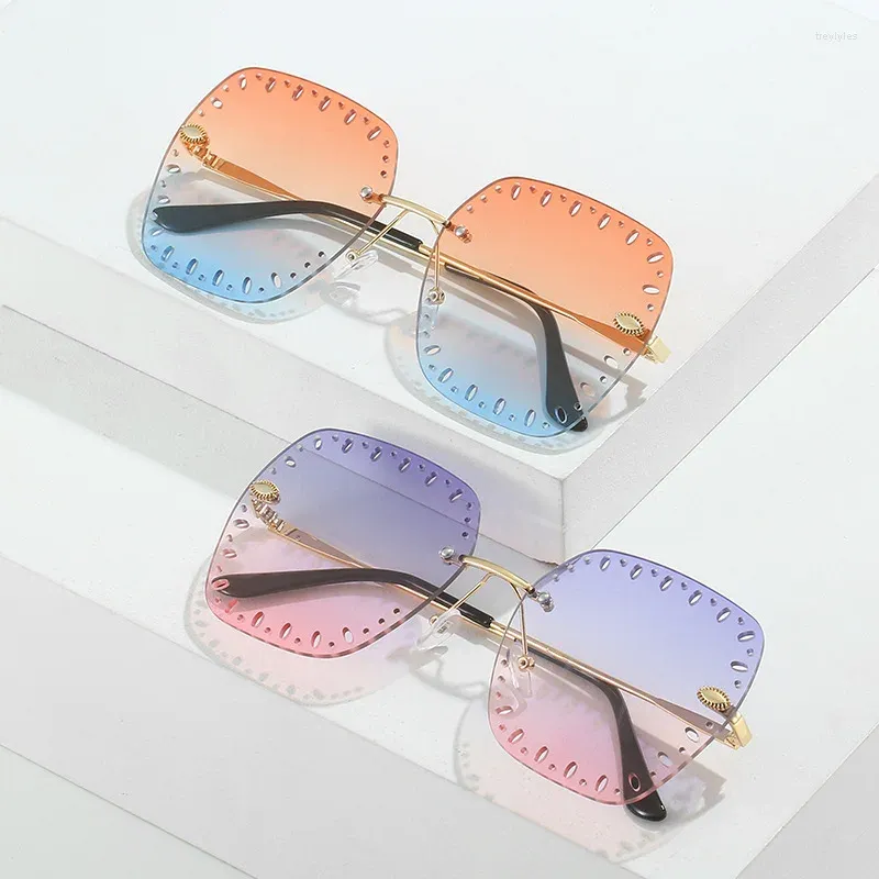 Солнцезащитные очки 2024 Зимняя модная персонализированная уличная мода