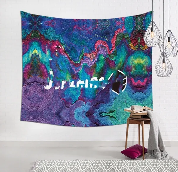 Topp dekorativ tapestry ins stil utomhusläger tapestry bohemian sovrum layout bakgrund tyg filt