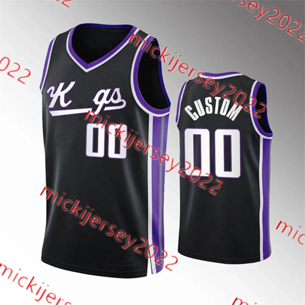 Harrison Barnes De Aaron Fox Basketball Jersey Custom Stitched Mens Youth Davion Mitchell Domantas Sabonis Keegan Murray Chris Duarte Malik Monk