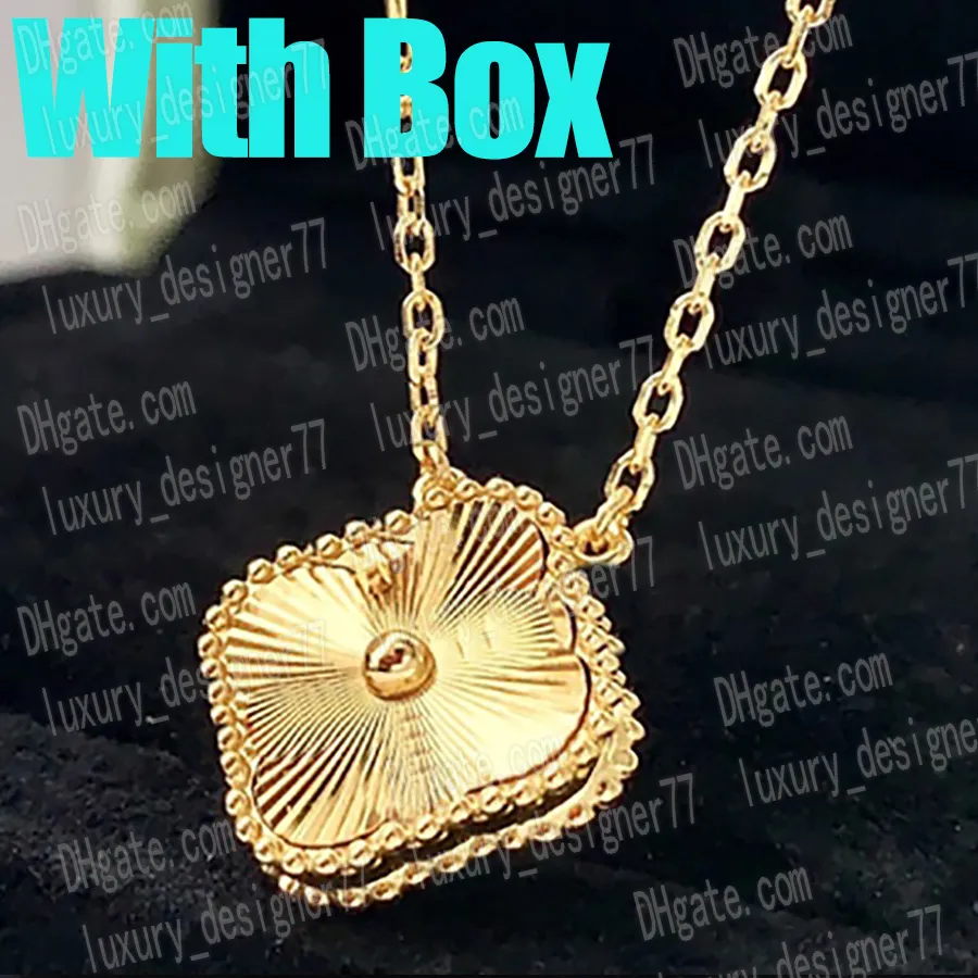 Vanc1eef joias de ouro colar de flores com diamantes colar de designer para mulheres S925 joias de grife presentes femininos para mãe colar de ouro feminino colares de quatro folhas