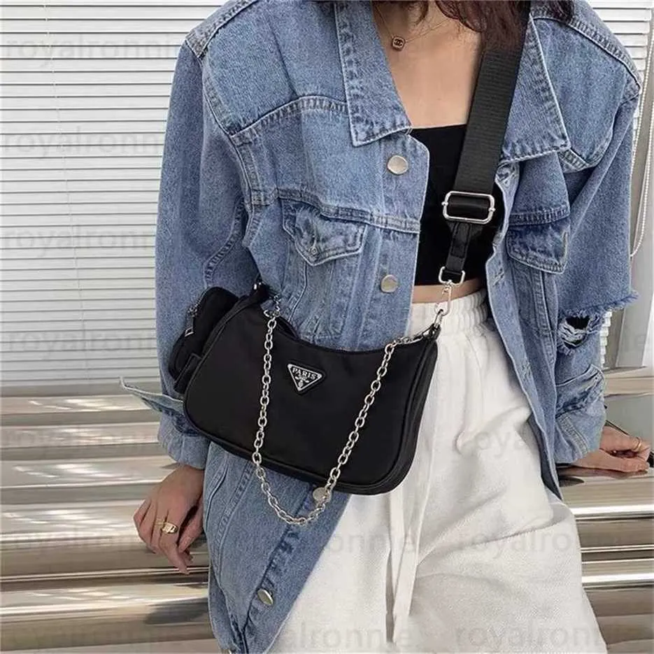 Top Vente 3 pièces ensemble sac de créateur femmes bandoulière sac à bandoulière véritable sacs à main en nylon sacs à main dame fourre-tout porte-monnaie best-seller portefeuille sac à main fille 1rb 2147