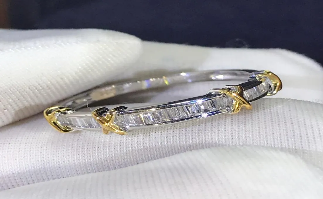 贅沢24kゴールドラボダイヤモンドリング100オリジナル925スターリングシルバーエンゲージメントウーマン用の結婚指輪リングブライダルファインジュエリー6111775