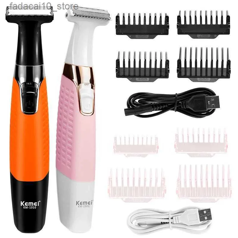 Elektriska rakare Hårtrimmer Electric Lady Shaver Hair Cutting Beard Trimmer Hair Clipper For Man Grooming Tools Waterproof Hair Shaving Machine Q240119