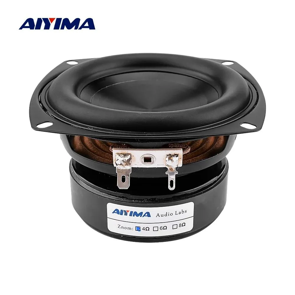 Głośniki Aiyima 1PCS 4 -calowe głośnik subwoofer 100W 4 8 omów głośnik dźwiękowy Bass Wodoodporny głośnik DIY 2.1 Koor domowy