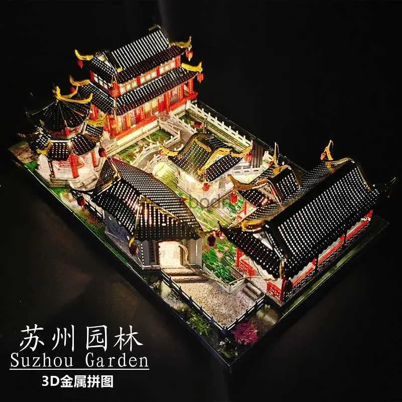 Craft Tools Metal Ocean 3D Metal Puzzle MMZ003 SuZhou Gardens 3D Laser Metal Assemble Model Kits Jigsaw Toys Gifts for Children Adult YQ240119