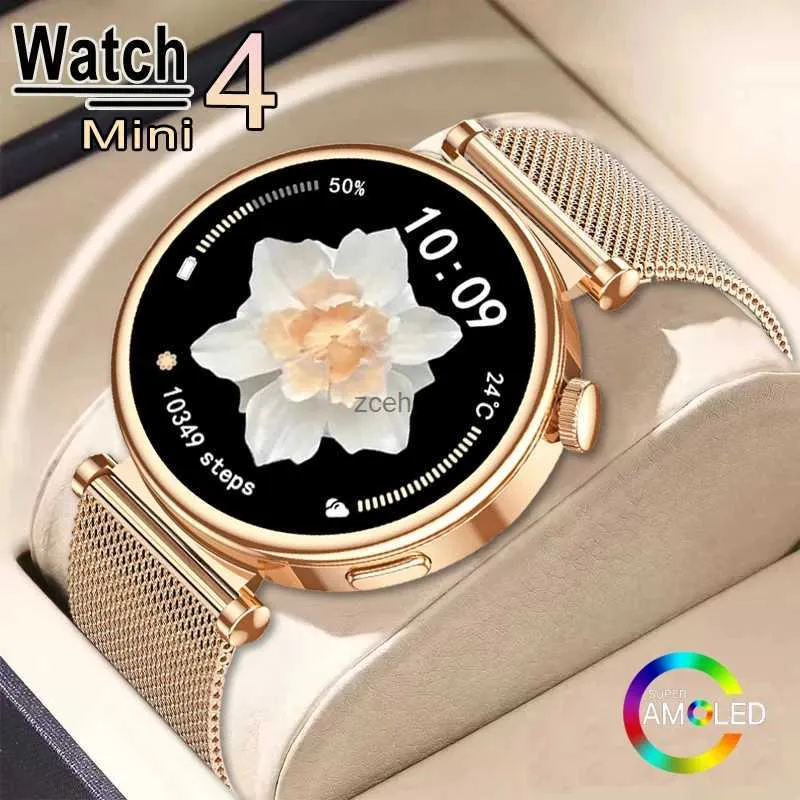 Inteligentne zegarki dla Huawei Xiaomi GT4 Mini moda Women Smart Watch ekran zawsze wyświetlaj tętno Bluetooth Call AMOLED Smartwatch 2024 NOWOŚĆ