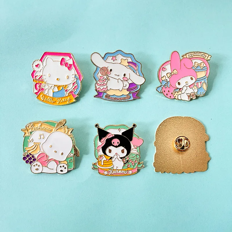 Cute Enamel Pins Set: Collectible Cartoon Brooches for Backpacks, Hats ...