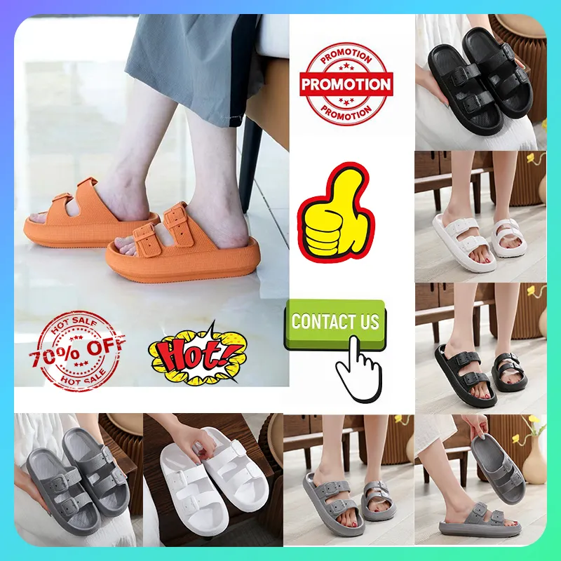 Designer Casual Plateau Slides Hausschuhe Herren Damen Leichte, verschleißfeste, atmungsaktive Leder-Sandalen, flache Sommer-Strand-Slipper, Größe 36–45