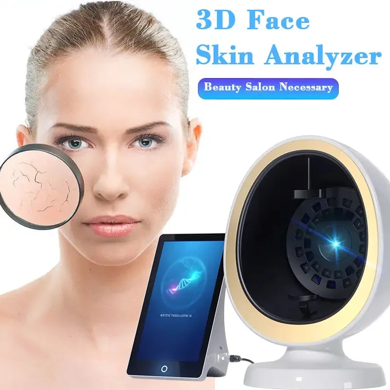 Portable 3D Skin Analysis Machine Tone Detector Facial Scanner Analyzer Moisture Facial Test Machine Skin Analyzer