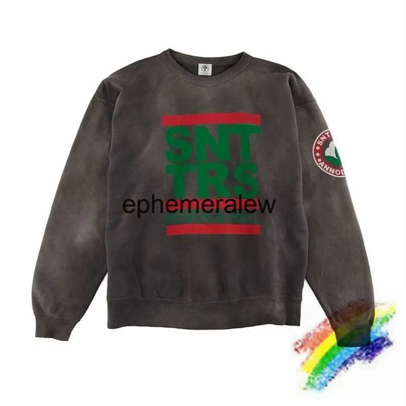 Heren Hoodies Sweatshirts Donkergrijs Sweatshirts Heren Dames 1 1 Beste kwaliteit Vintage Crack Hoodie Crewneckephemeralewephemeralew