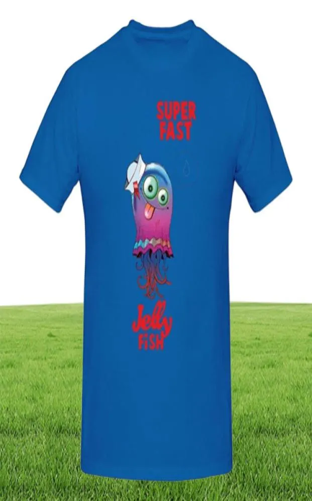 Men039s T-shirts Gorillaz Shirt Superfast Jellyfish T-shirt Oversized Streetwear Tee Katoen Korte Mouw Leuke Print Mannelijke T-shirt8538315