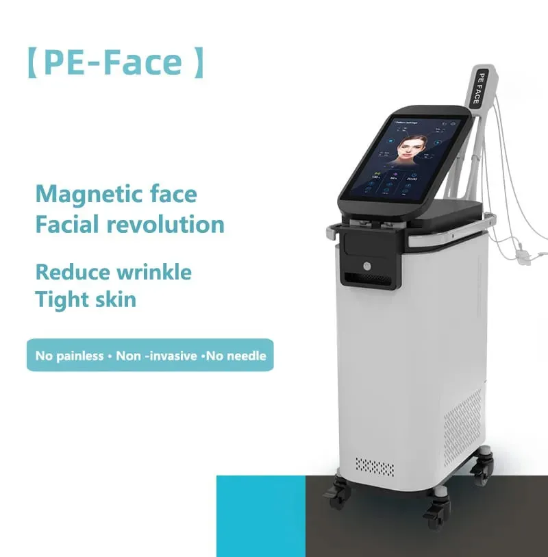 Rf PEFACE Ems Tono muscolare facciale Viso Vline Lifting facciale Rimozione delle rughe Rafforzamento della pelle Macchina per scolpire il viso per l'uso nel salone di bellezza