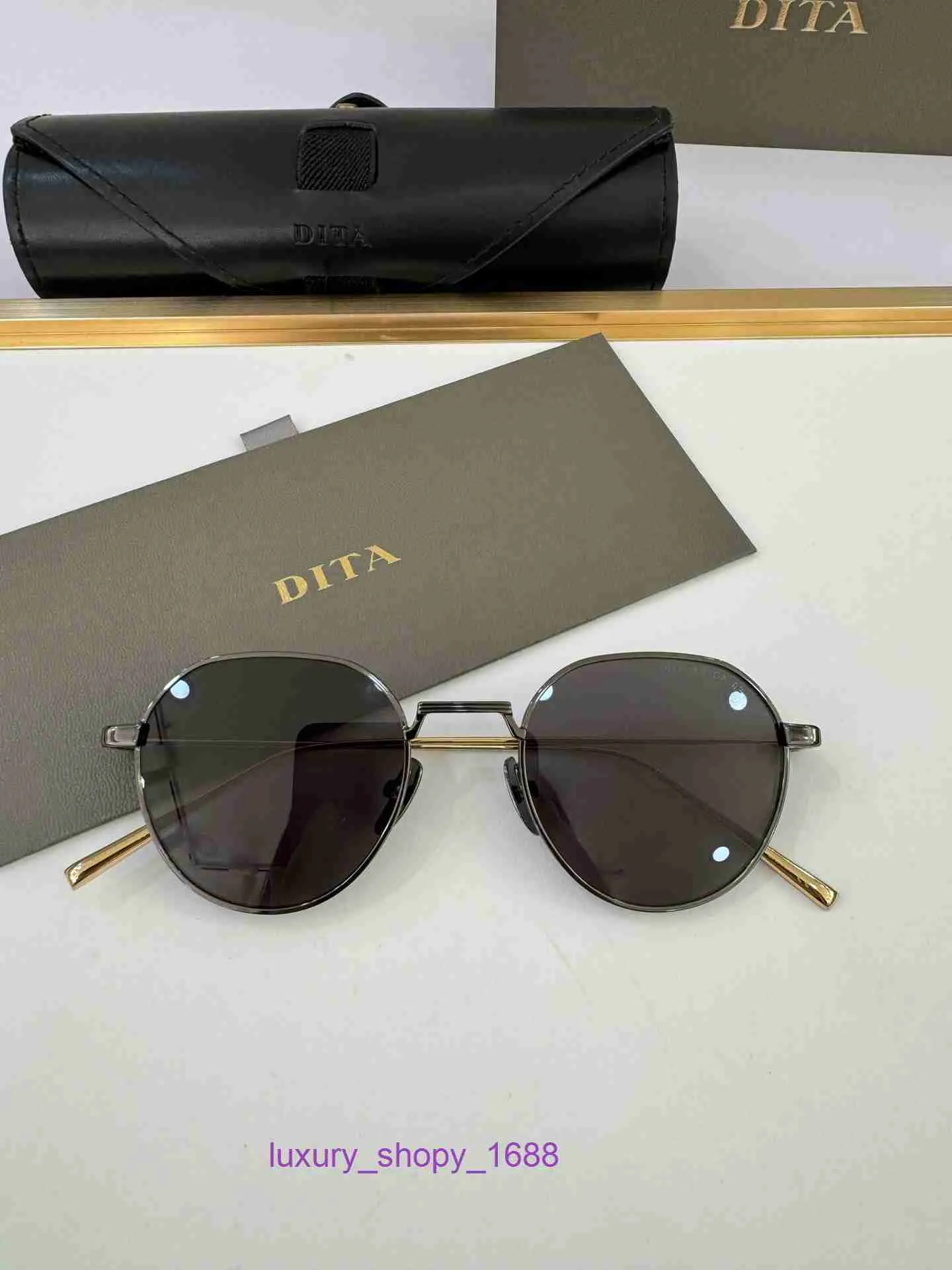 Nowa Dita Artoa DTS 162 Retro Lekkie okulary przeciwsłoneczne dla mężczyzn i kobiet z oryginalnym pudełkiem opakowaniowym BKJG