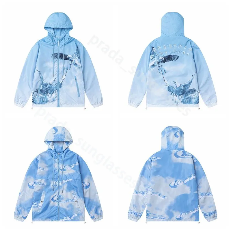 Fashion Brand Trapstar Embroidered Eagle Spring Fall Men's Outdoor Jacket