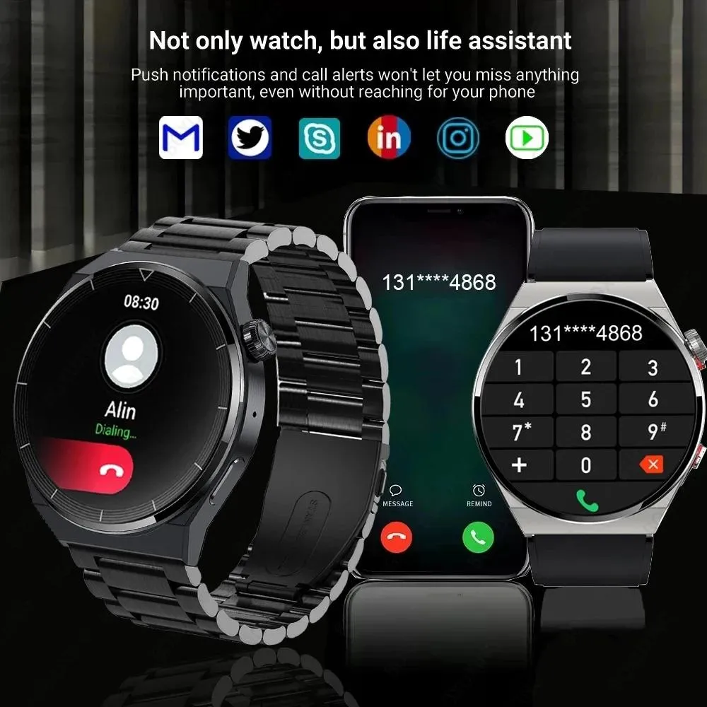 2022 NFC Smartwatch Men AMOLED 390*390 HD Screen Waterproof Bluetooth Call  New