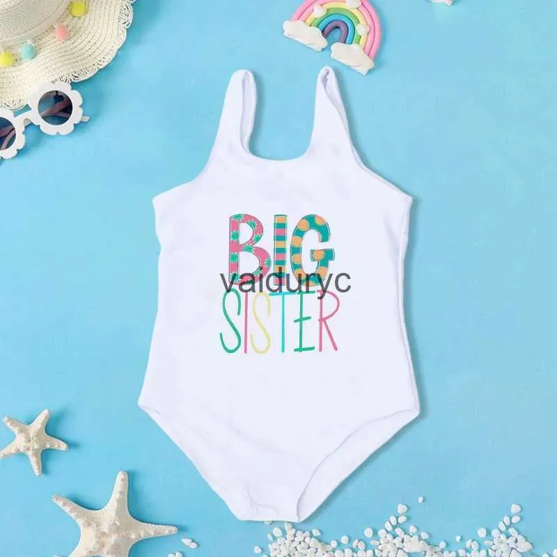 Big Sister Little Sister Matching Swimsuit One Piece Kids 2 7Y 2024 Summer Beach Wear From Us hartford 5.87 DHgate.Com