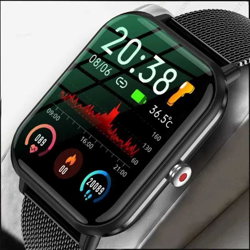 الساعات الذكية 2023 New Smart Watch Men Blood Oxygen Monitoring Sports Fitness Watch Man Woman درجة حرارة الجسم مراقبة ذكية من أجل Xiaomi