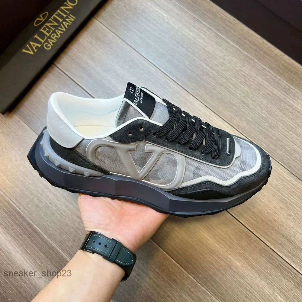 Mens Fashion Sneakers: Designer Inspired V-Logo Runners